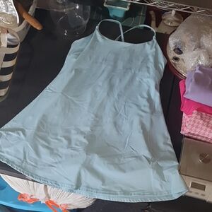 Light Blue Tennis Dress With Built-in Shorts And Pockets Halara